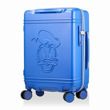 Donald Duck Carry-on Double Casters Suitcase 22in Face Blue HAP2212-48 Japan New picture