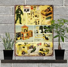 1972 Talking GI Joe Mummy's Tomb Man Cave Metal Sign Repro 9x12