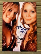 Mary Kate & Ashley Olsen Signed Pretty Photo Reprint Photo Glossy 4x6 Inch #204 picture