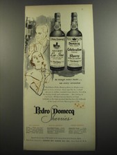 1952 Pedro Domecq Sherries Ad - To tempt every taste.. on every occasion picture