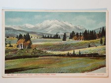 c1910 YELLOWSTONE NATIONAL PARK POSTCARD, WYOMING ELECTRIC PEAK picture