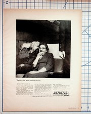 Vintage 1964 Alitalia Airlines Esquire Magazine Print Ad Italy Travel picture