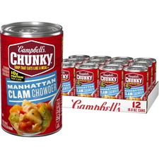 Campbell'S Chunky Soup, Manhattan Clam Chowder, 18.8 Oz Can (Case of 12) picture