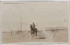 RPPC U.S. ARMY Mike BEVINS ON BORDER WW1 SPANISH AMERICAN WAR POSTCARD picture