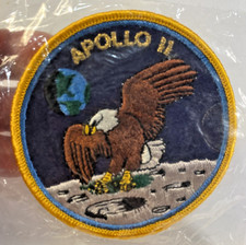Apollo 11 NASA Mission Patch Embroidered 3.5 Inch Eagle Moon Landing Space Badge picture