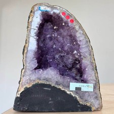 7.6LB Large Natural Amethyst Geode Cathedral Crystal Cluster Healing Home Decor picture