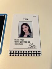 YEJI Official Photocard ITZY WORLD TOUR MD Kpop picture