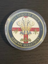 Royal Navy HMS Prince of Wales Challenge Coin, Operation Highmast, Aircraft Des picture