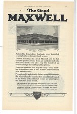 1923 Maxwell Automobiles of Detroit Ad: Cohenour Motor Co. Muskogee Oklahoma Pic picture