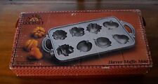 Classic Gourmet Heavy Cast Iron John Wright Harvest Muffin Mold & Recipe Foldout picture