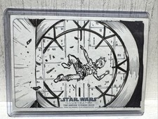 2015 Luke Skywalker Topps Star Wars Illustrated Empire sketch Panel (booklet) picture