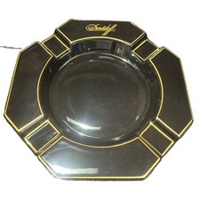 Davidoff Black Porcelain Cigar Ashtray Heutchenreuther Germany Super Rare 6 x 6 picture