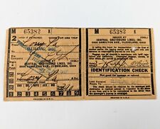 1944 Central Greyhound Lines Bus Ticket Cleveland Ohio picture