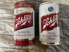 SCHLITZ 1962 U-TAB TOP 12oz BEER CAN - Mint - Flawless + Tall Boy Flat Top+ MORE picture