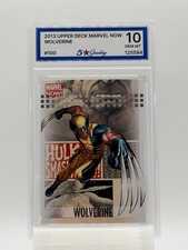 2013 Upper Deck Marvel Now WOLVERINE #100 Graded 5 Star Gem Mint 10 picture