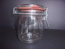 Wheaton Fine Glassware Glass 1/2 Liter Jar Hinged Lid 5