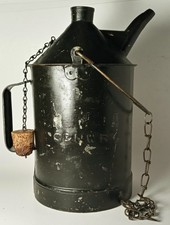 VTG C&NW RY Railroad Oil Kerosene Can Johnson Urbana w/Original Cork, EMPTY picture