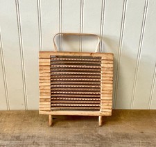 Antique Wooden Grater for Ginger, Horseradish or Coconut, Asian Primitive Rustic picture