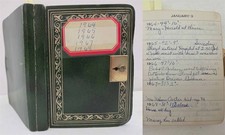1964-68 vintage 5yr DIARY greeley co HELEN BOWLES betty daily life deaths family picture