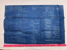 1949 Pageant Magazine Henry Hebbeln Architect Original Blueprints Vintage picture