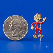 Reddy Kilowatt  Pin Back  Vintage From The 50s & 60s Very Nice  FAST SHIP picture