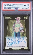 2025 BO JACKSON BATTLE ARENA UPDATE SIDEKICKS AUTO BOMBEEZY/EMILIO ESTEVEZ PSA 8 picture