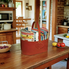BAEKS Leather & Copper Manor Basket picture