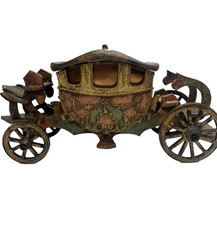 Paul F. Beich Store Display Candy Container Wood Carriage Metal Wheels Antique picture