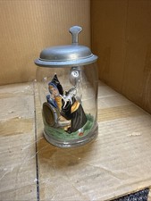 Monk Munchner Kindl Munich Beer Stein Hand Painted German Rare. Bottom Chipped picture