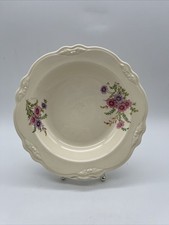 Homer Laughlin  Soup Bowl Flower Print Collectible Pretty 3D Border picture