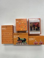 Lot Of 5 Piece Set Department 56 Halloween Village Accessories NEW picture