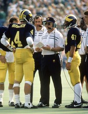 Bo Schembechler Jim Harbaugh Michigan Wolverines 8x10 Photo Print picture