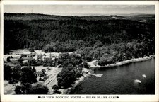 Cape Rosier Maine Hiram Blake Camp Penobscot Bay Aerial Vintage Postcard picture