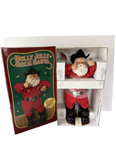 Vintage Holly Jolly Rock Santa Alan Jackson 1992 Holly Jolly Christmas NOS picture