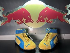 PUMA Repli Cat Mid II S Men's Mid Sneakers Yellow/Blue/White EU 41 picture