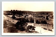 RPPC COUNTRY CLUB PLAZA KANSAS CITY MO CARS RARE VINTAGE POSTCARD DOPS 1925-1942 picture