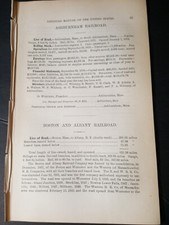 1878 original train report BOSTON AND ALBANY RAILROAD Millbury Brookline MA picture