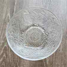 Pineapple & Floral Indiana Glass Bowl #618, Clear Depression Glass picture
