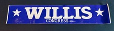 Willis For Congress Bumper Sticker — 1986 picture