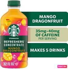 Starbucks Refreshers Concentrate Mango Dragonfruit,Refreshing Drink,32 fl oz. picture