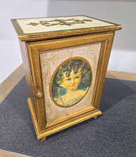 Vintage Florentine Style Gilt Wood Jewelry Cabinet, Italy picture