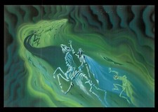 Disney Fantasia Night on Bald Mountain Post Card-1 picture