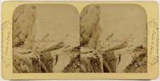 Col du Giant Mont-Blanc c1870 Stereo Vintage Albumen Photo P72L3n picture