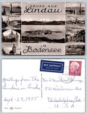 Lindau Germany Lake Constance Multiview Postcard picture