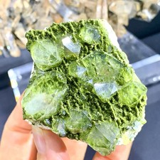 160G Natural green top-notch epidote quartz crystal minerals /Türkiye picture