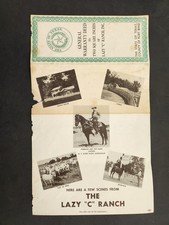 1954 vintage LAZY C RANCH fort bend tx GENERAL WARRANTY DEED for 2sq inches picture