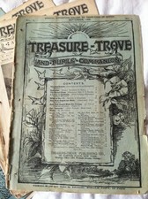 ANTIQUE TREASURE TROVE MAGAZINE A PUPILS COMPANION 4 ISSUE LOT 1886-1887 picture