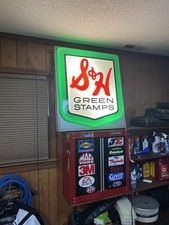 Vintage S&H Green Stamp Lighted Sign (32 x 36) picture