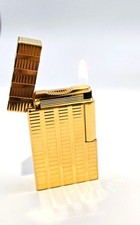 VINTAGE S.T. DUPONT 18K GOLD-PLATED LIGHTER — MADE IN FRANCE picture
