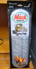 RARE Mack Trucks Metal  Wall Thermometer With R Model And Bulldog picture